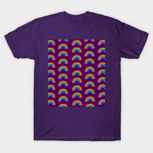 Rainbows on Purple T-Shirt